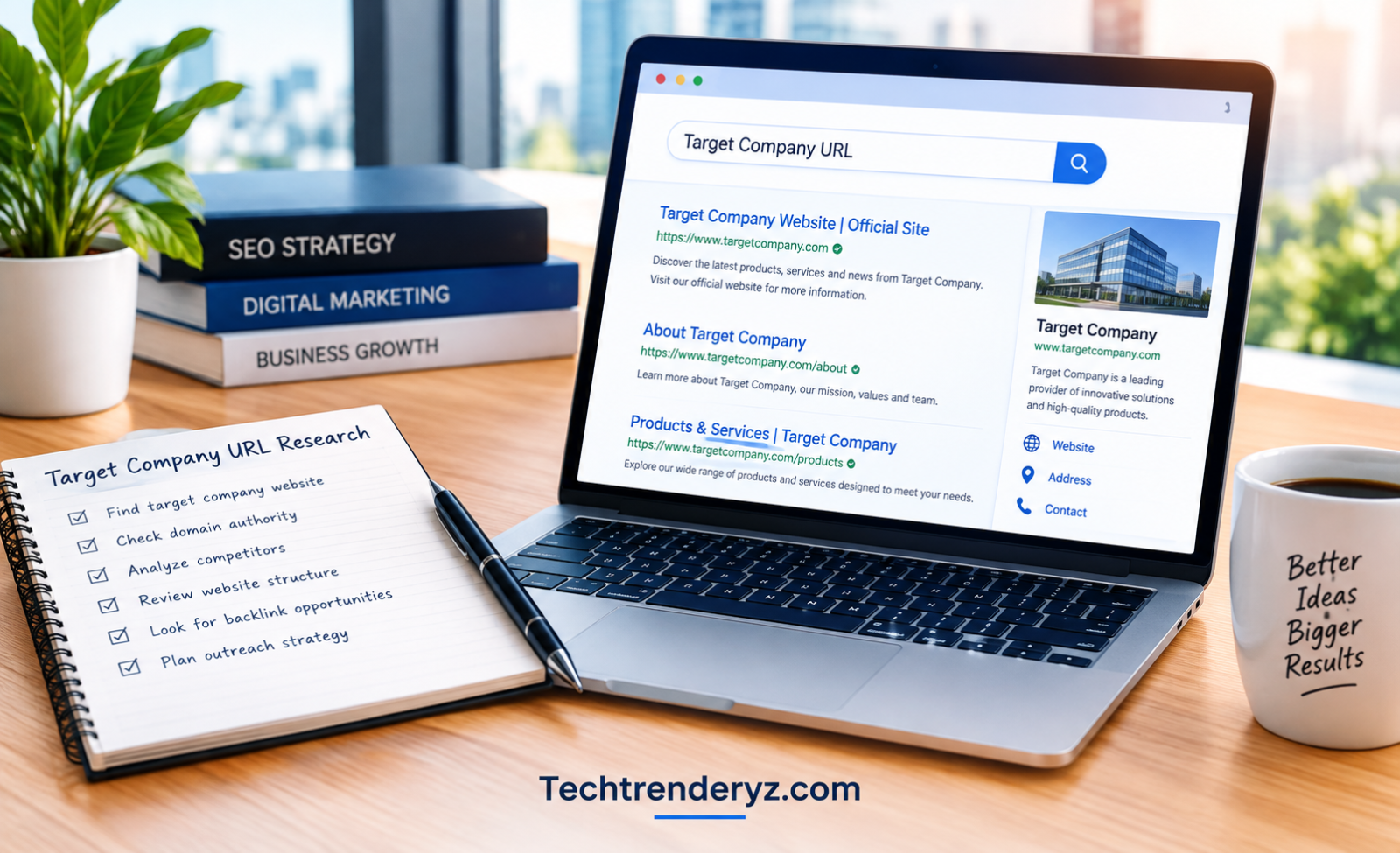 Target Company URL Research