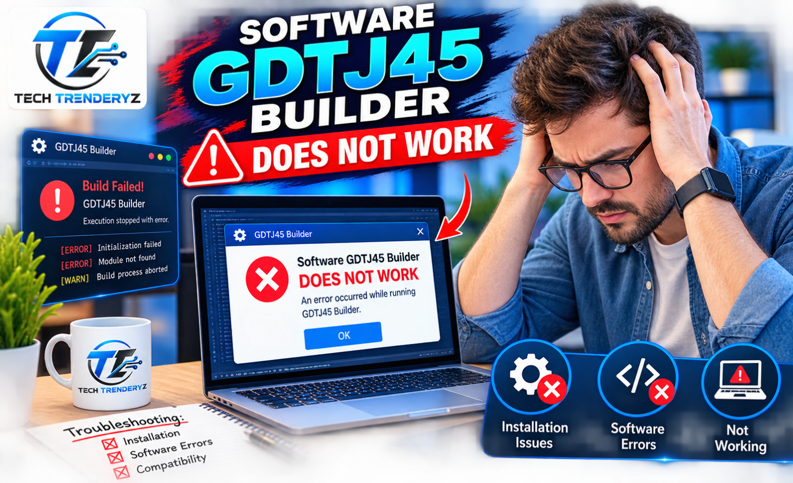 software gdtj45 builder does not work